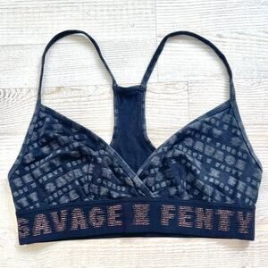 Savage x‎ Fenty Forever Savage Bralette | Black/Grey Print Small